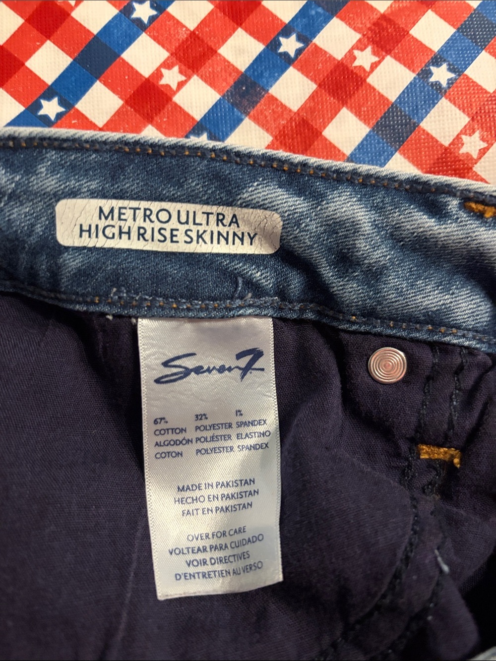 Women’s Metro Ultra High Rise Skinny jeans Size 12 by Seven7 - Picture 2 of 6